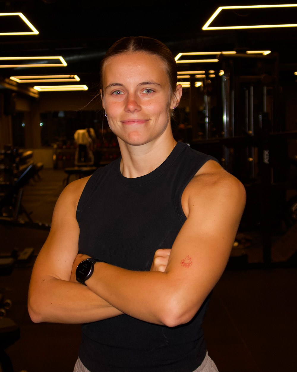Coach Morgane in de gym